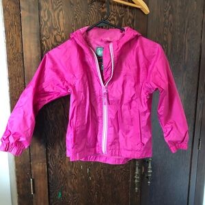 L.L. Bean Kids Hot Pink Rain Jacket